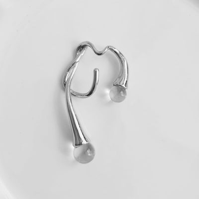 European and American Pearl Ear Clip female irregular Ear Hook - Carvan Mart