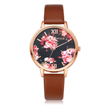 High Quality Fashion Leather Strap Rose Gold Women Watch Casual Love Heart Quartz Wrist Watch Women Dress Ladies Luxury Watches - Carvan Mart