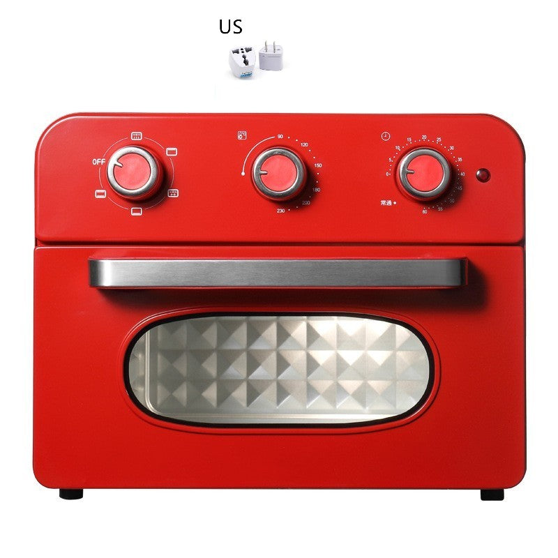 Electric Oven Household Small Air Fryer - Red US - Air Fryers - Carvan Mart