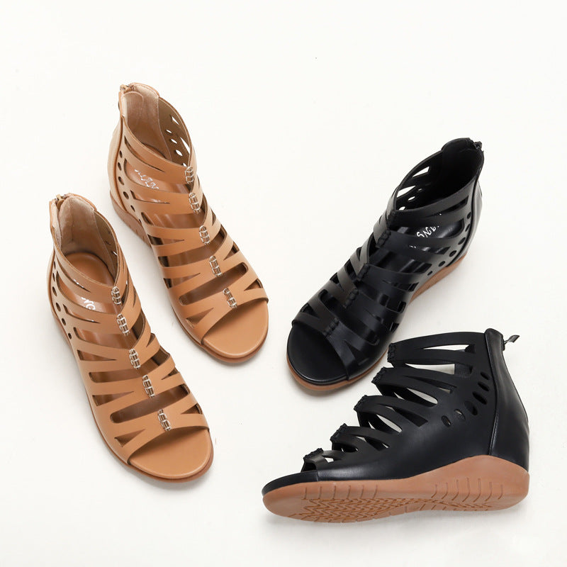 Women's Fashionable Simple Wedge Platform Sandals - Carvan Mart