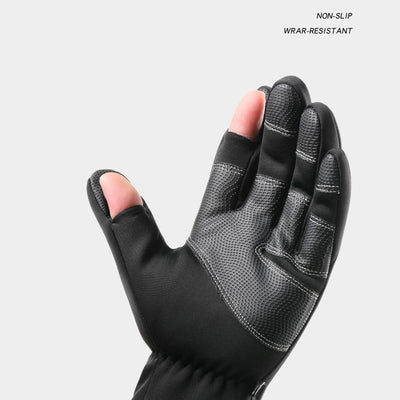 Opened-Finger Gloves Touchscreen Waterproof Windproof Warm Winter Gloves - Carvan Mart