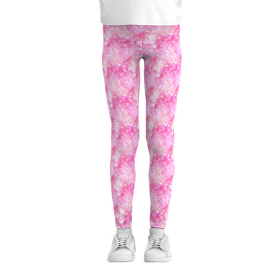 Cosmic and Jellyfish Print Leggings - Unique Women's Activewear for Yoga and Fitness - Pink 1 - Leggings - Carvan Mart