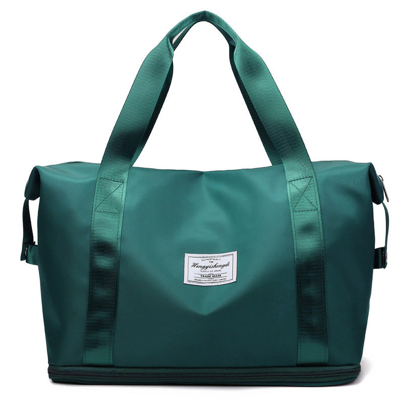 Large Capacity Gym Shoulder Bag - Fitness Travel Handbag for Workouts - Lake green - Shoulder Bags - Carvan Mart