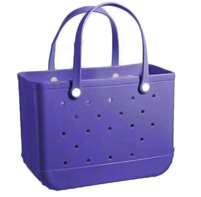 Beach Tote Bag - BOG BAG CAROLINA Original for Travel & Sports - Purple L - Shoulder Bags - Carvan Mart