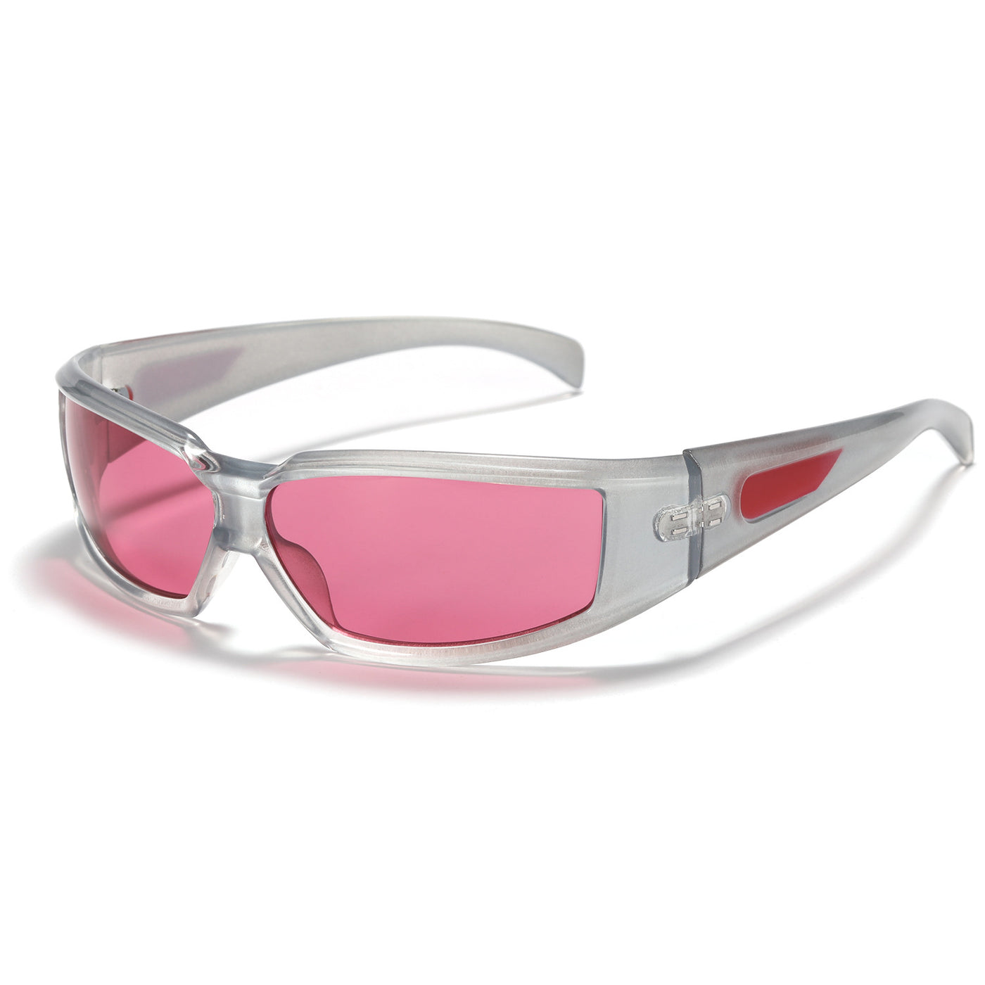 Oval Frame Sunglasses For Men Women UV400 Fashion Y2K Retro Punk Pink Glasses Hip Hop - Carvan Mart