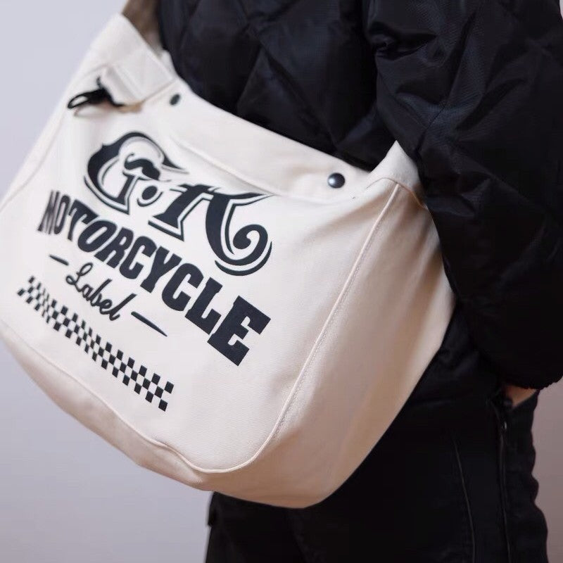 Retro Solid Canvas Motorcycle Lumberjack Handbag - Carvan Mart