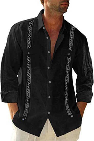 Fashion Short Sleeve Trendy Linen Button-ups Shirt - 4CXCS00288 - Men's Shirts - Carvan Mart