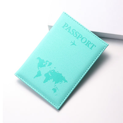 Travel Document Package Passport Cover - Lake Blue - Women's Wallet - Carvan Mart