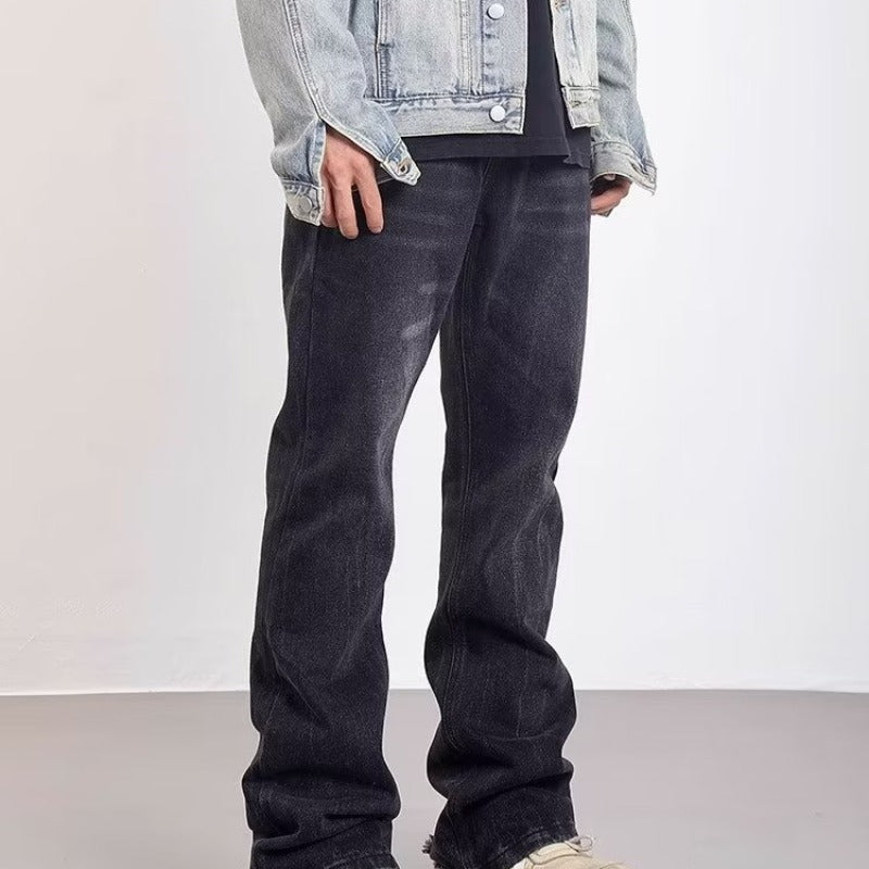Washed White Distressed Skinny Jeans for Men - Trendy Mid Waist Denim Pants - Carvan Mart