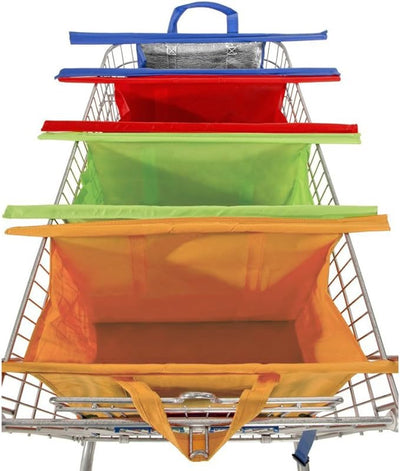 Grocery Car Organizer Bag Cart Trolley Supermarket Shopping Bag - Carvan Mart