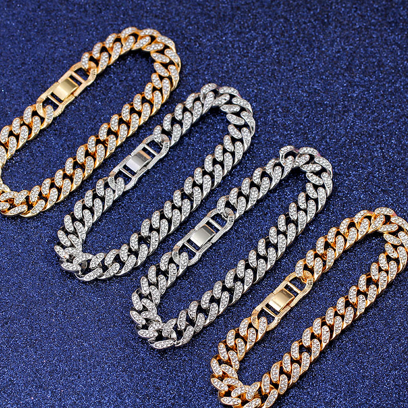 Luxury 12mm Iced Out Cuban Link Chain Bracelet - Carvan Mart Ltd