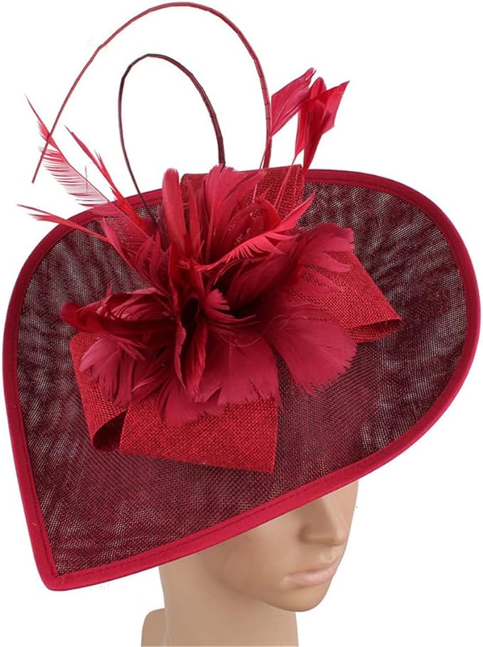 Handmade Fascinator Hat Head Jets Brides Wedding Feathers Hat - - Women's Hats & Caps - Carvan Mart