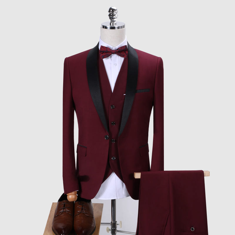 Mens Suits 3Pcs Formal Casual Slim High Quality Stylish Sets - Carvan Mart