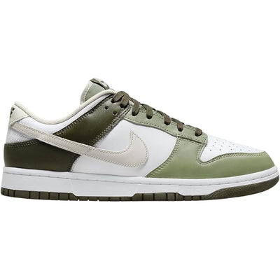 Nike Dunk Low Shoe - White Light Bone-oil Green - Sneakers - Nike