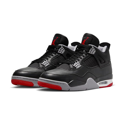 Nike Air Jordan 4 Reimagined Bred - Black Fire Red-Cement Grey - - Nike