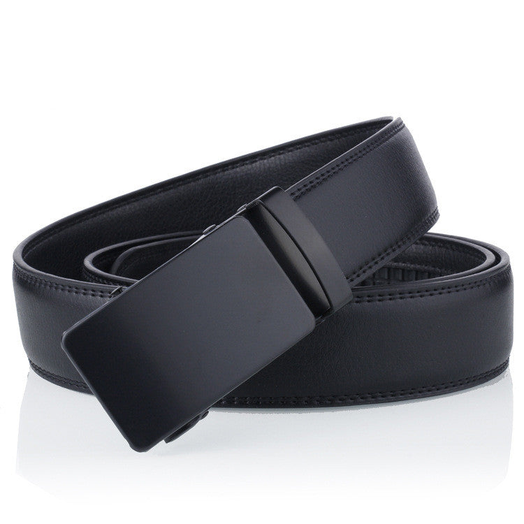 Black Sliding Buckle Men's Belt - Carvan Mart