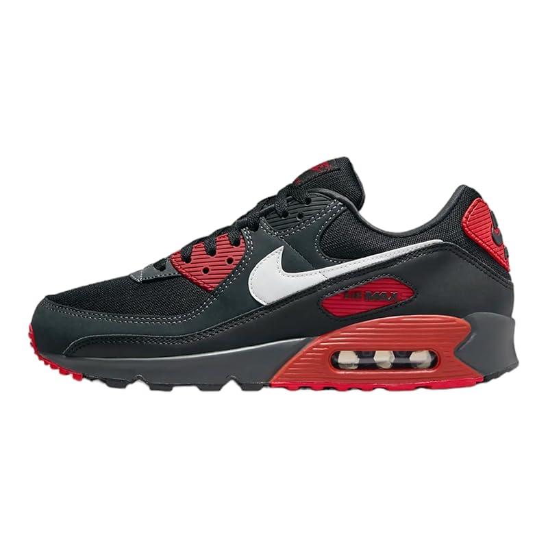 Nike Air Max 90 Shoes - Summit White Black Mystic Red - - Nike