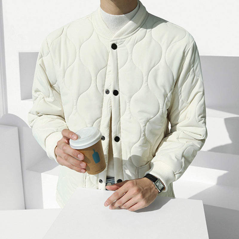 Men's Autumn Thickened Baseball Collar Cotton Jacket - Carvan Mart