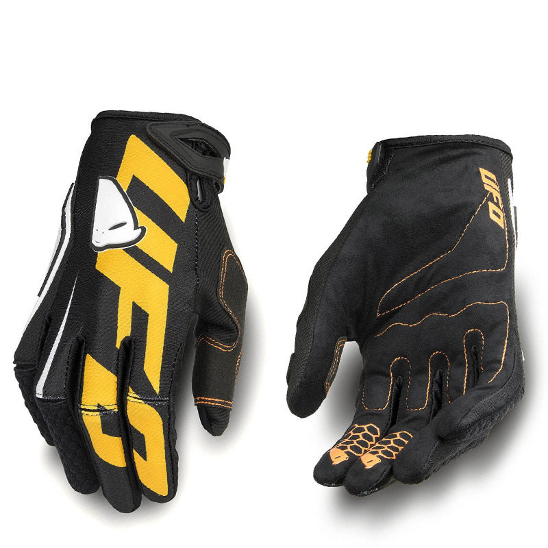 Motorcycle Cycling Bike Off-road Gloves Long Finger Breathable Gloves - Black - Men's Gloves - Carvan Mart