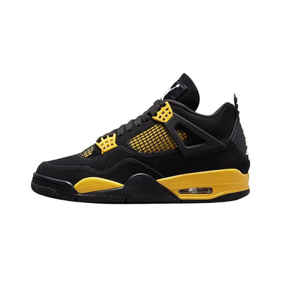 Nike Air Jordan 4 Retro - Black White-tour Yellow - - Nike