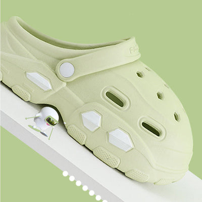 Carvan Clogs Summer Thick Bottom Sandals - Unisex Outdoor Garden Shoes - Light green - Women's Sandals - Carvan Mart