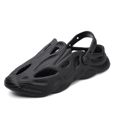 Carvan Stylish Clogs Summer Crocs Beach Sandals - Black - Men's Sandals - Carvan Mart