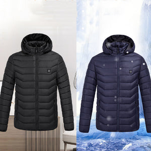 Winter Heated Plus Size Jacket Electric Heated Clothing - - Men's Jackets & Coats - Carvan Mart