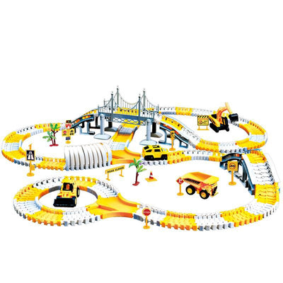 Tong Li Engineering Car Rail Car Toy Puzzle - - Gift - Carvan Mart