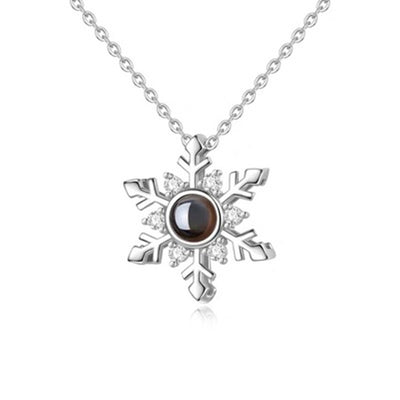 Snow Projection Necklace For Women - Silver - Necklaces - Carvan Mart