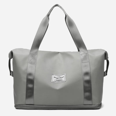 Large Capacity Gym Shoulder Bag - Fitness Travel Handbag for Workouts - Grey - Shoulder Bags - Carvan Mart