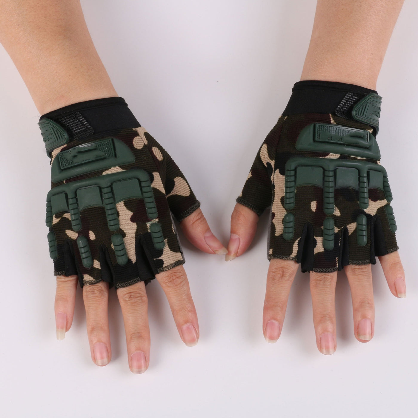 Half Finger Tactical Outdoor Sports Mountaineering Gloves - Carvan Mart
