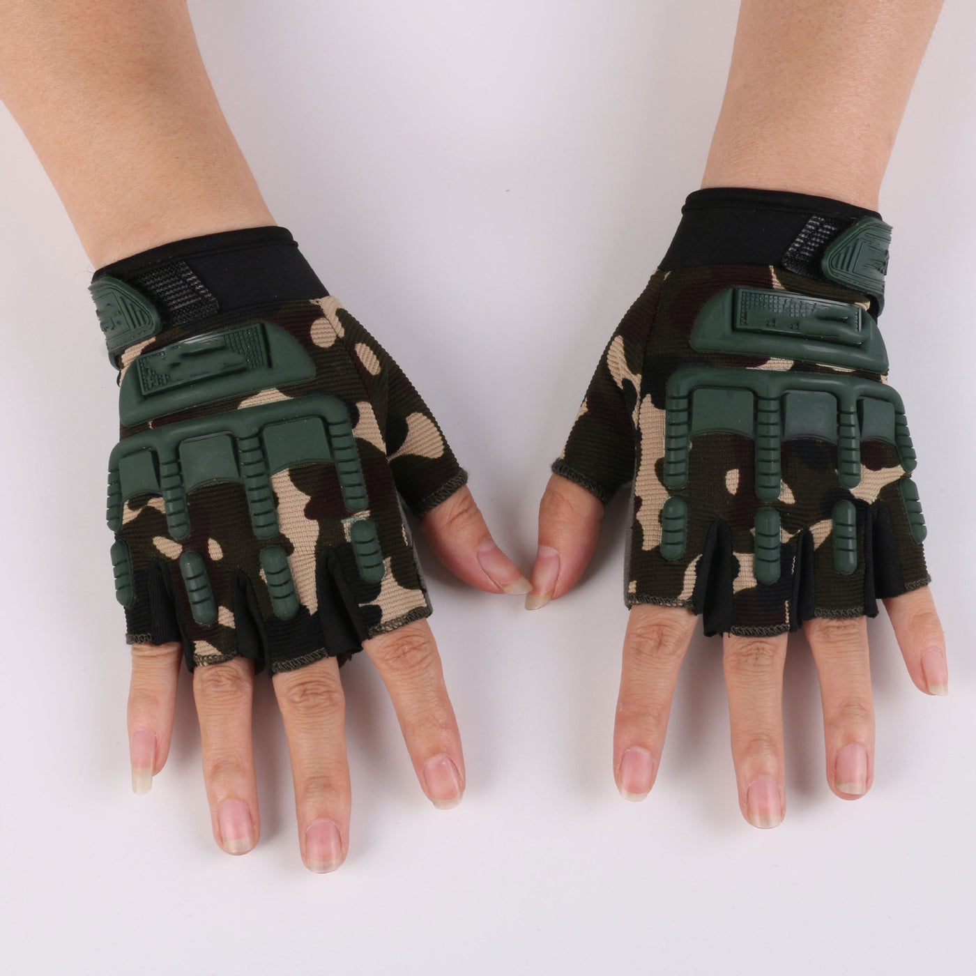 Half Finger Tactical Outdoor Sports Mountaineering Gloves - - Men's Gloves - Carvan Mart