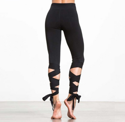 Yoga Sports Tight Leggings For Women Dance Ballet bandage Leggings - Carvan Mart