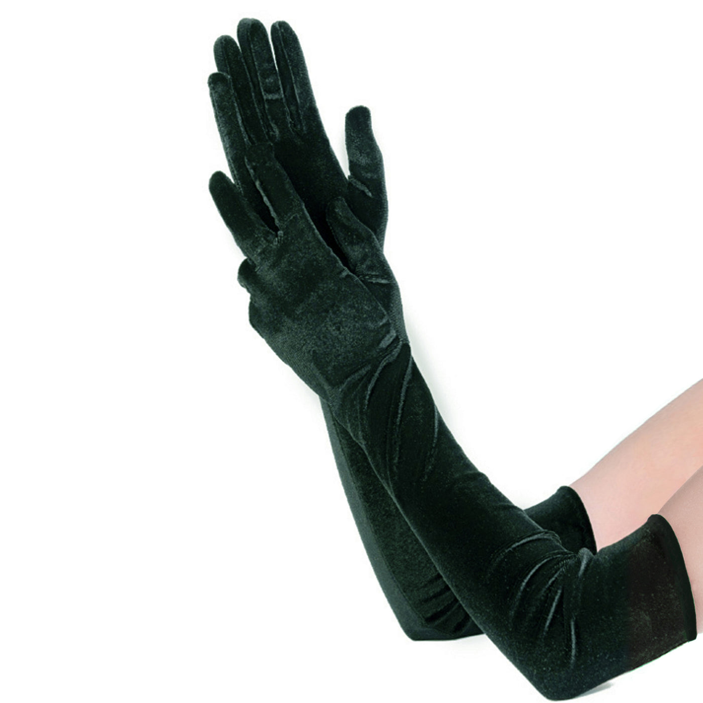 53cm Warm Gold Velvet Gloves - - Women Gloves & Mittens - Carvan Mart