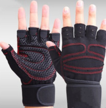 Half finger gym gloves - Black - Men's Gloves - Carvan Mart