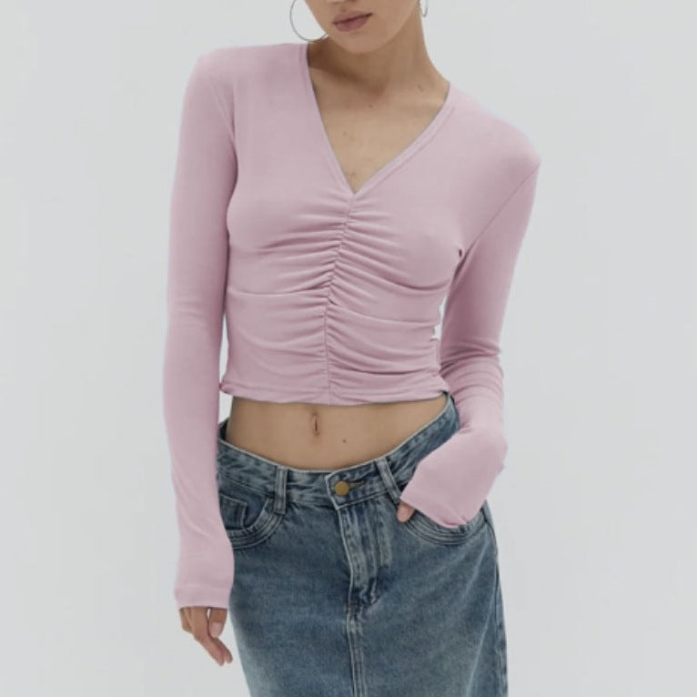 European And American Minimal Art Sweet Girl Long Sleeve T-shirt - Carvan Mart Ltd
