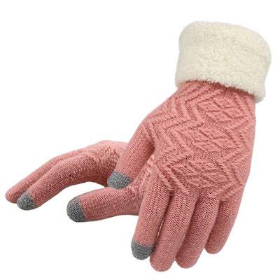 Winter knitted gloves - Carvan Mart