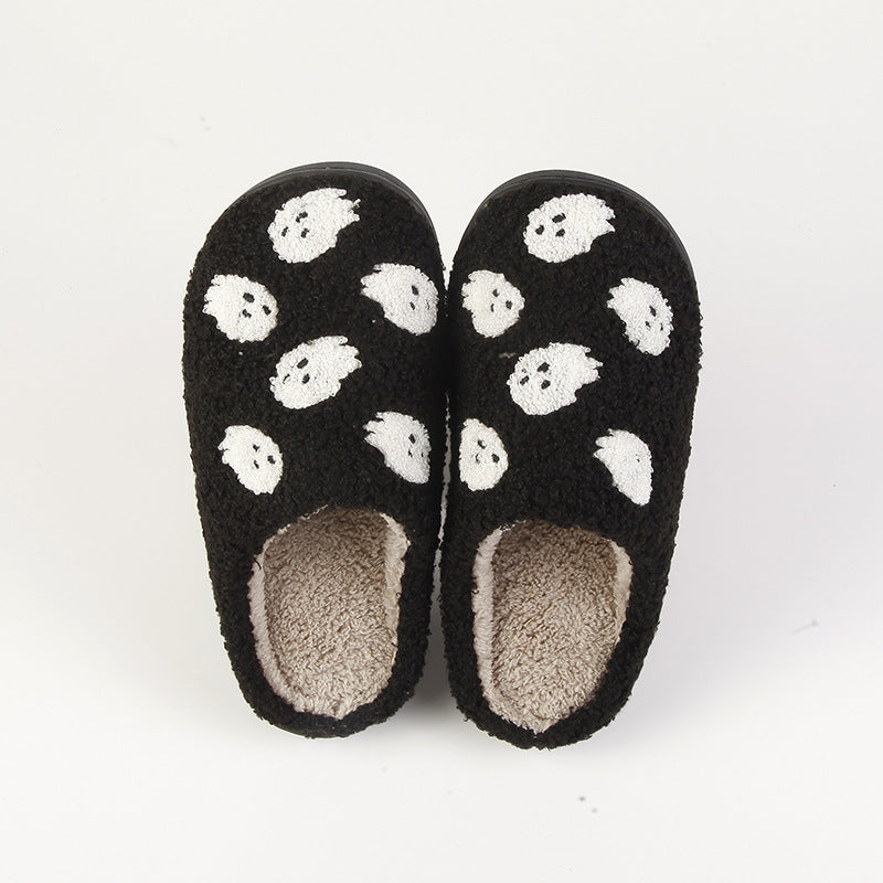 Comfortable Home Ghost Warm Winter Cotton Slippers - - Women's Slippers - Carvan Mart