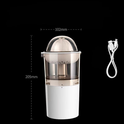 Portable Blender Electric Orange Press Mini Fruit Juicer Manual Juicer Cup Wireless Portable Juicer Bucket Juicer Kitchen Gadgets - White USB - Compact Blenders - Carvan Mart