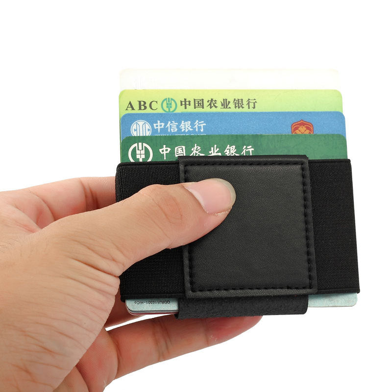 Minimalist Ultra-thin Wallet Credit Card Case Elastic Band - Carvan Mart