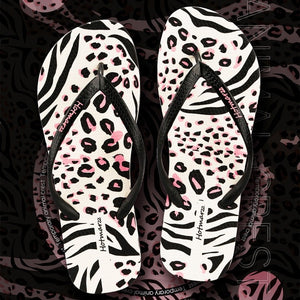 Women's Leopard Flip Flops Non-slip Slippers Summer Flip-flops Women - Carvan Mart