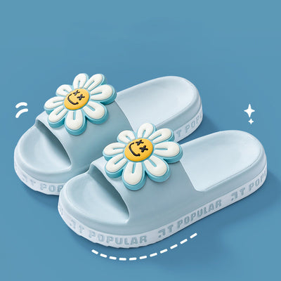 Summer Flower Slippers Women Indoor Anti-Slip Bathroom Home Slippers - Carvan Mart