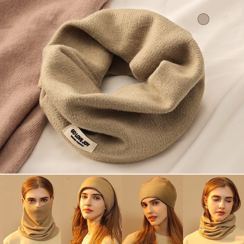 Versatile 4-in-1 Winter Face Mask Cashmere Scarf Headscarf Fashion Hat - - Women's Hats & Caps - Carvan Mart