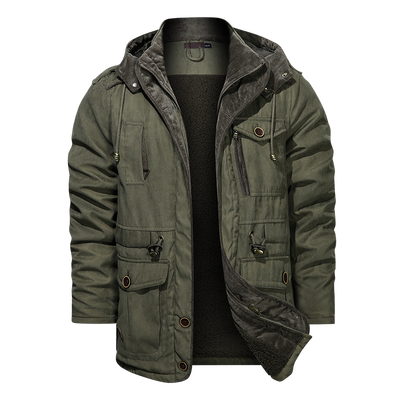 Winter Warm Thick Parkas Jacket Men Cotton Jacket Coat - Carvan Mart