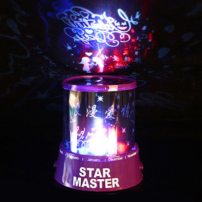 Fantasy Starry Sky Projector Led Birthday Gift Night Light - Romantic love USB - Gift - Carvan Mart