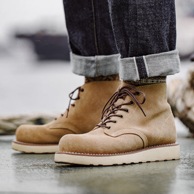 Men's Desert Retro Mid-top Suede Leather Boots - Carvan Mart