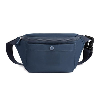 Trendy Chest Bag Women's Casual Fashion Simple Waist Bag Waterproof Cashier Mobile Phone Bag - Sapphire Blue - Shoulder Bags - Carvan Mart