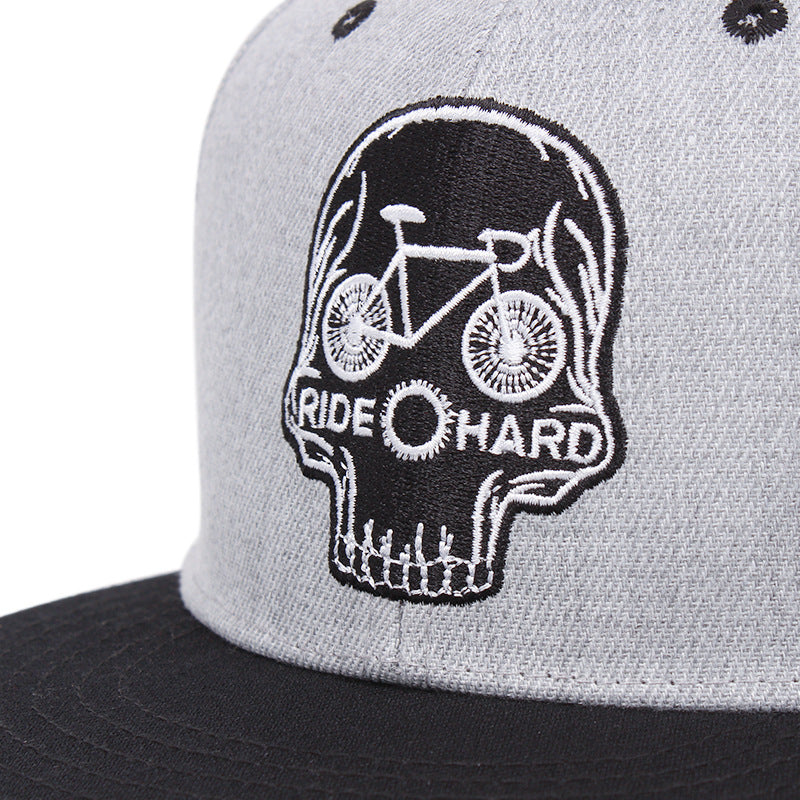 Skull Embroidery Baseball Cap Men's And Women's Embroidery - - Men's Hats & Caps - Carvan Mart