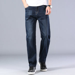 Men's Jeans Relaxed Fit Loose Straight Jeans Men's Pants Trousers - Carvan Mart