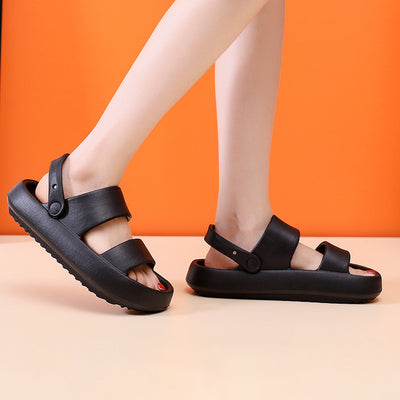 Adjustable Shoes For Women Men Sandals Thick Bottom Slippers Clog - Carvan Mart